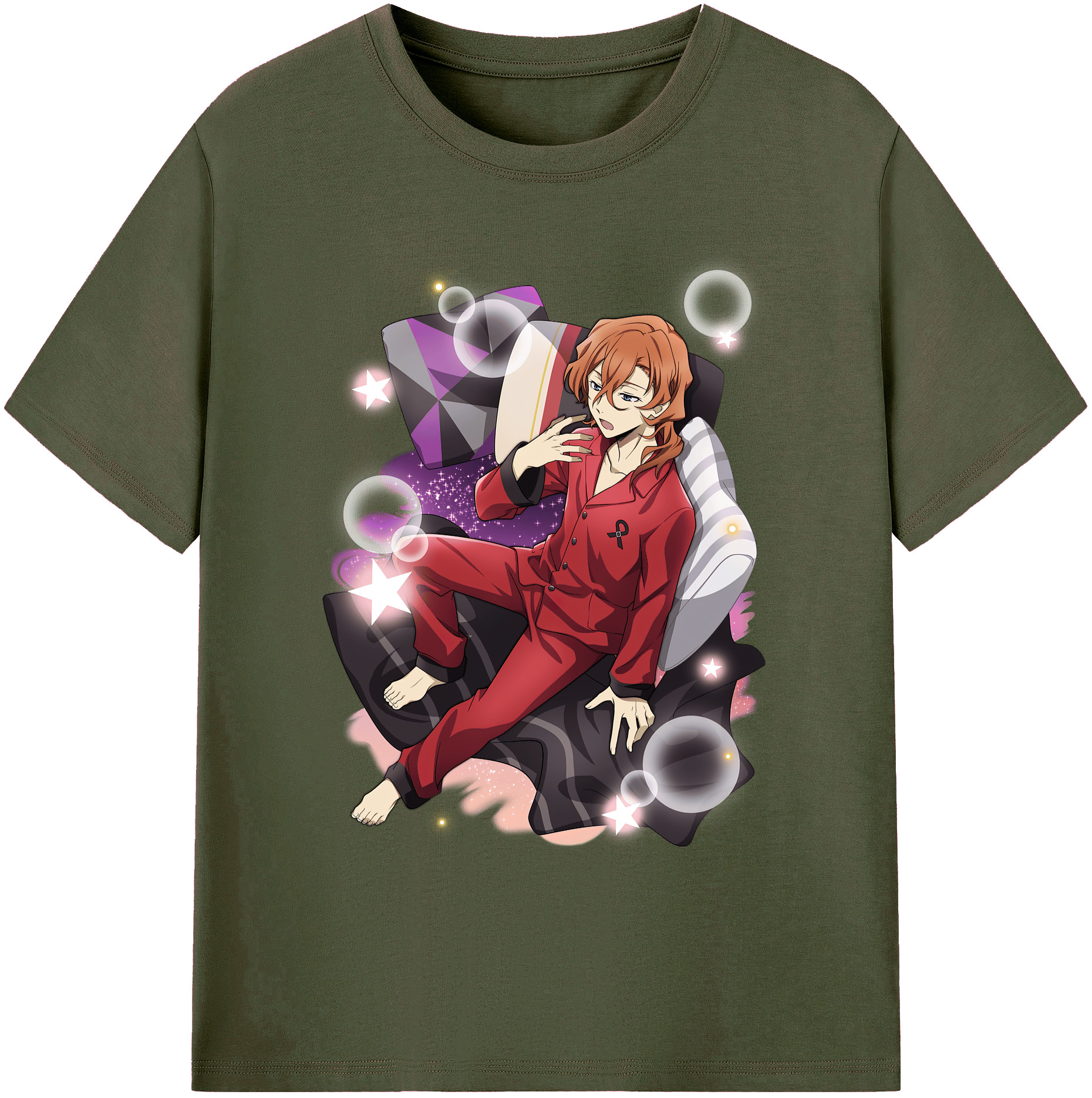 （画像用） 文豪ストレイドッグス Bungo Stray Dogs 綿100％ メンズ半袖Tシャツ｜肌触りやわらか＆通気性